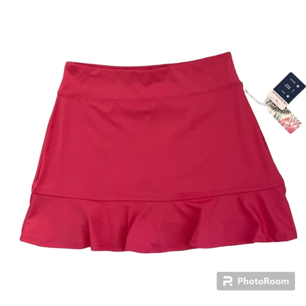 Tommy Bahama Deep Pink Golf, Pickleball, Tennis Skirt With Ruffle Size S…